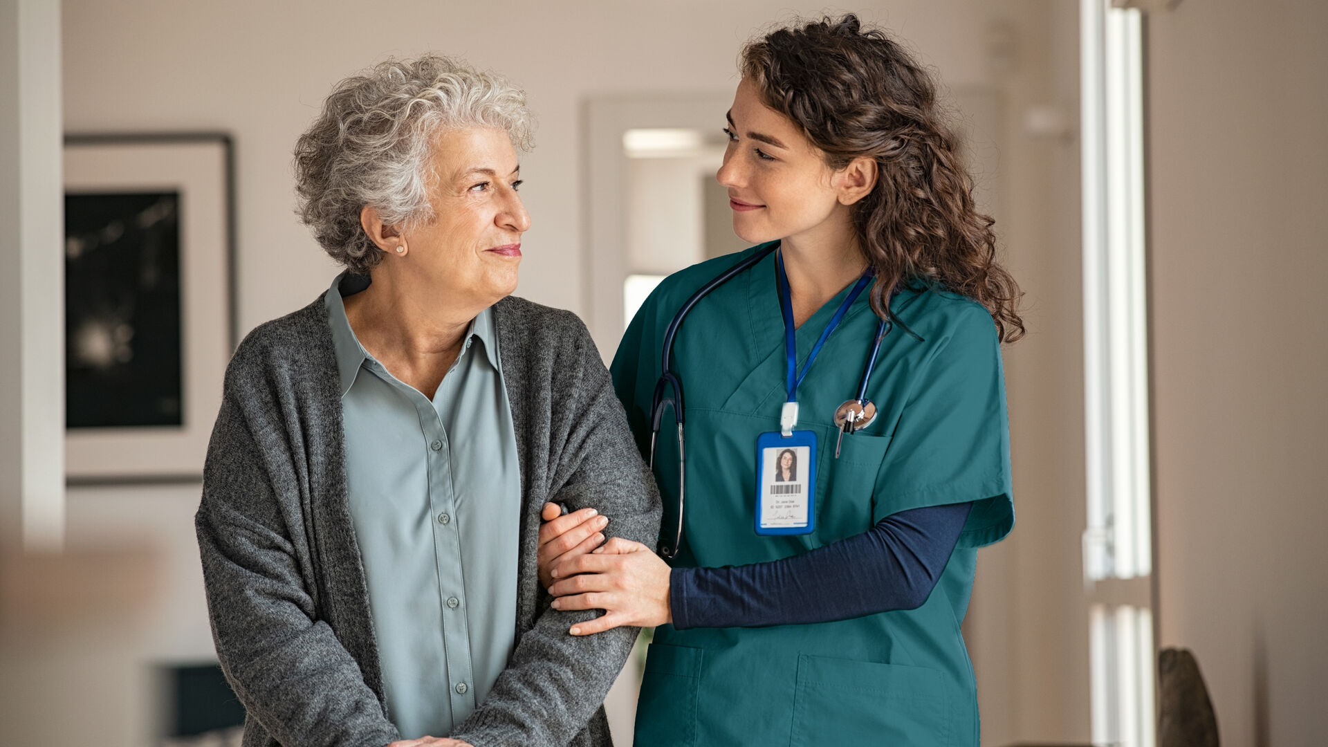 nurse and patient